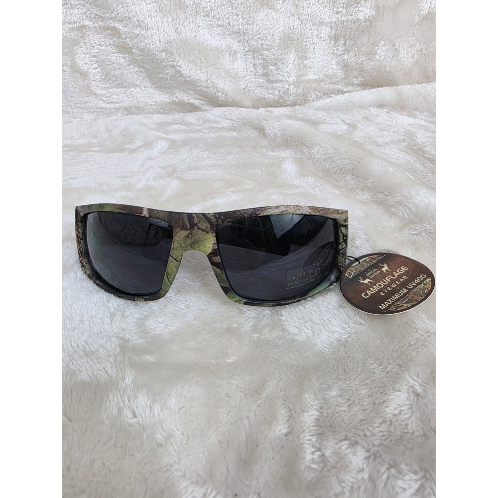 Mens Camouflage Sunglasses UV400 Maximum UV Protection Sporty Wrap